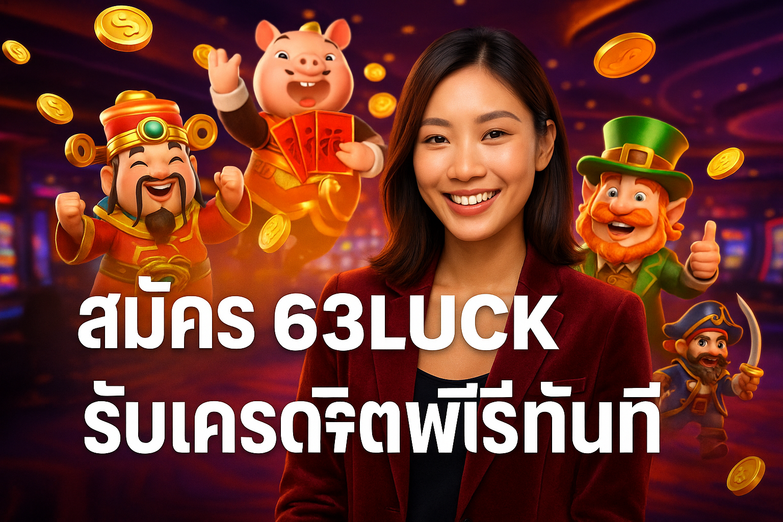สมัคร 63LUCK รับเครดิตฟรีทันที