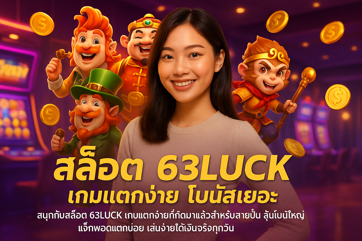 สล็อต 63LUCK เกมแตกง่าย โบนัสเยอะ