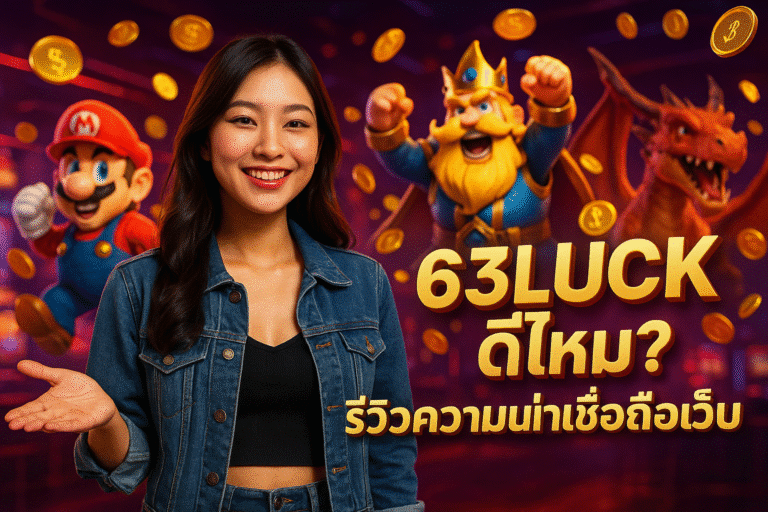 63LUCK ดีไหม? รีวิวความน่าเชื่อถือเว็บ
