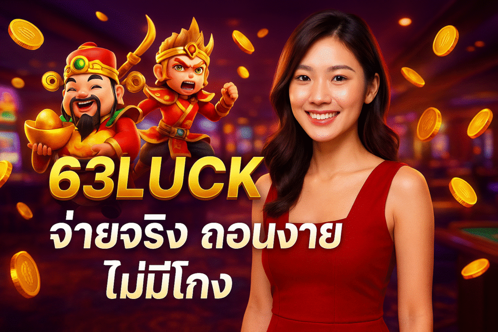 63LUCK จ่ายจริง ถอนง่าย ไม่มีโกง