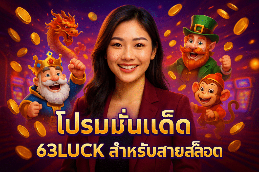 โปรโมชั่นเด็ด 63LUCK สำหรับสายสล็อต